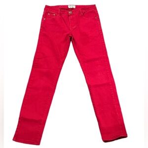 Vintage Damsel Red Slim Straight Jeans | Size 14